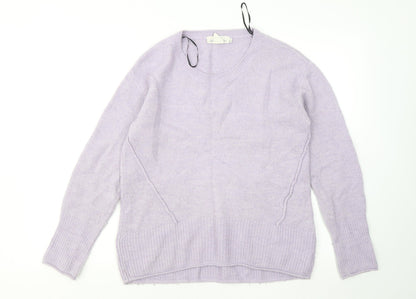 Womens UK Size S H&M Purple Pullover Jumper