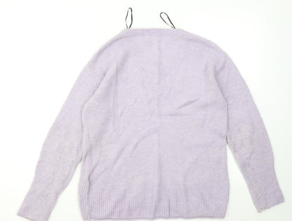 Womens UK Size S H&M Purple Pullover Jumper