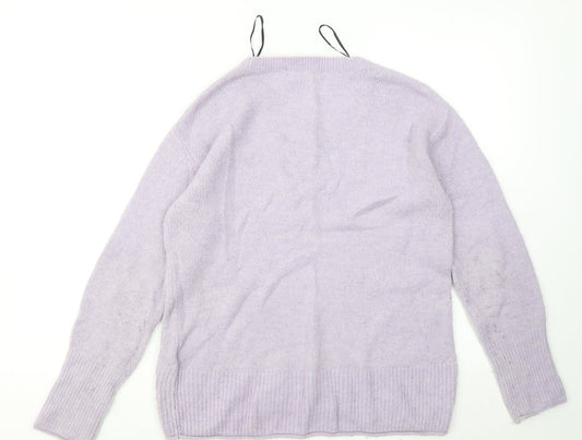 Womens UK Size S H&M Purple Pullover Jumper