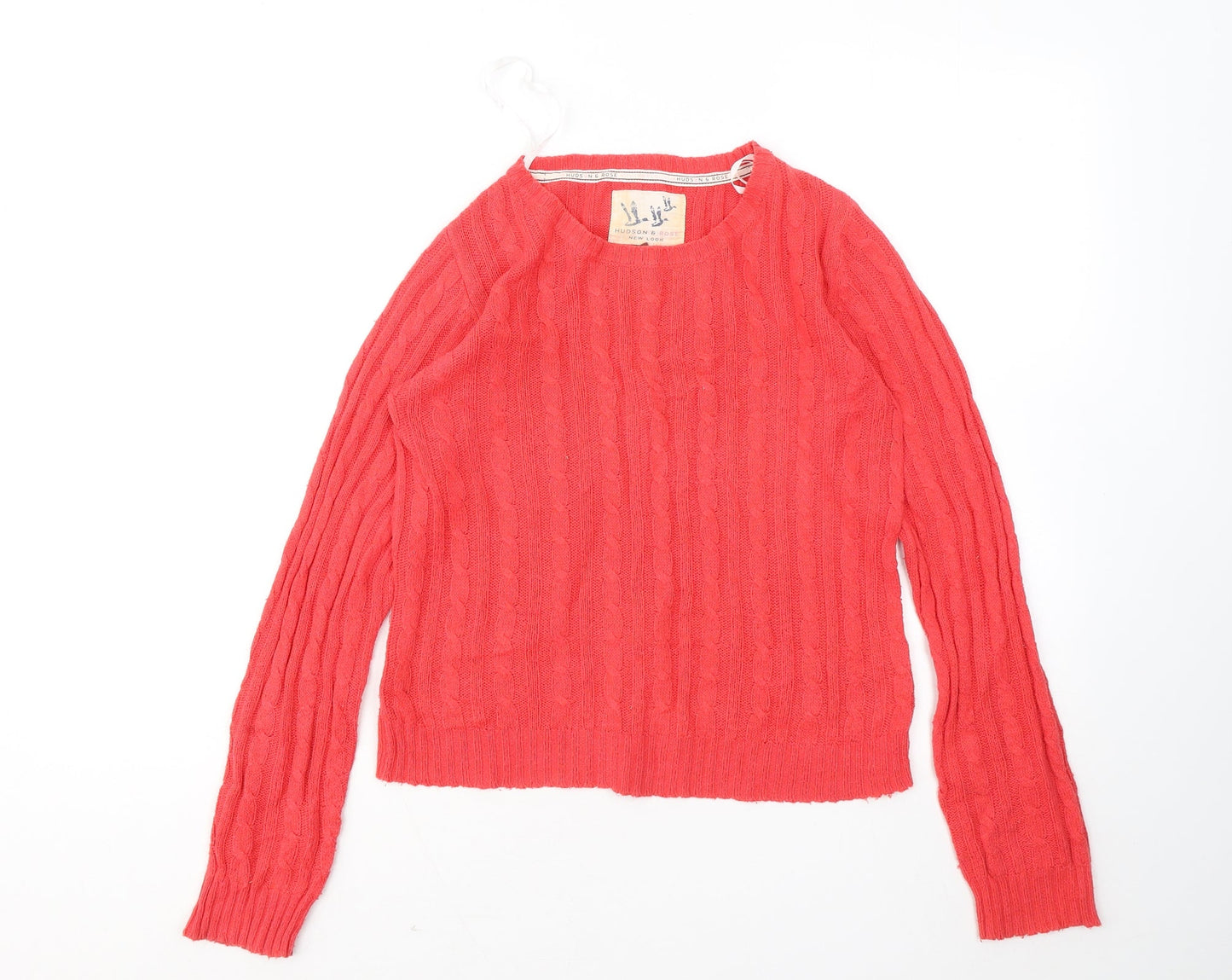 Womens UK Size 8 New Look Red Pullover Jumper