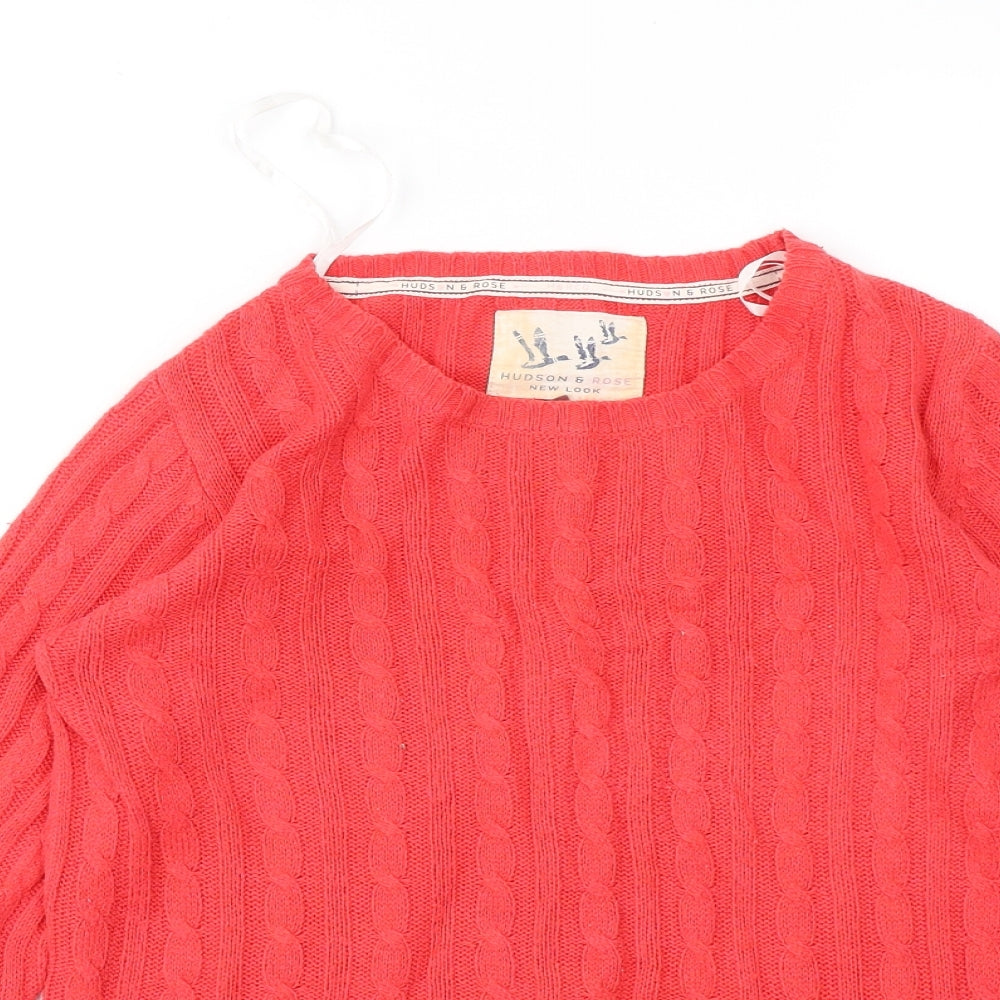 Womens UK Size 8 New Look Red Pullover Jumper