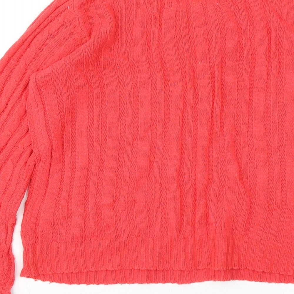 Womens UK Size 8 New Look Red Pullover Jumper