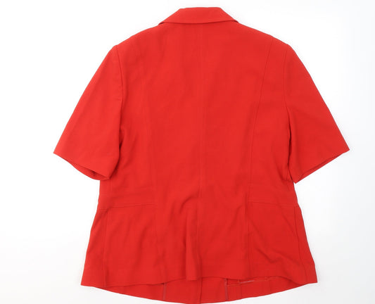 Paul Separates Womens Red Jacket Blazer Size 16