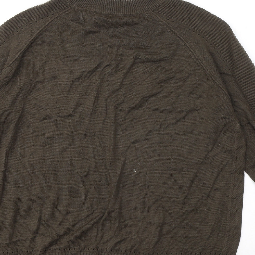 Womens UK Size 14 Marks and Spencer Green Pullover Jumper