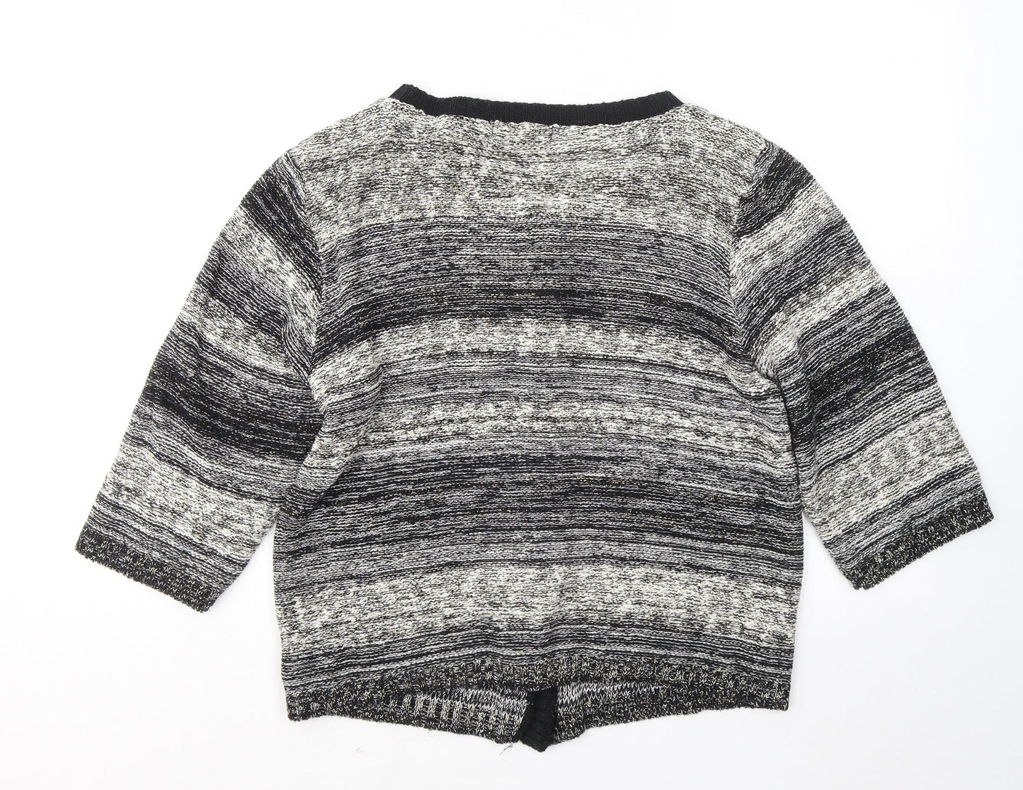Womens UK Size L Fabrizio Black Cardigan Jumper