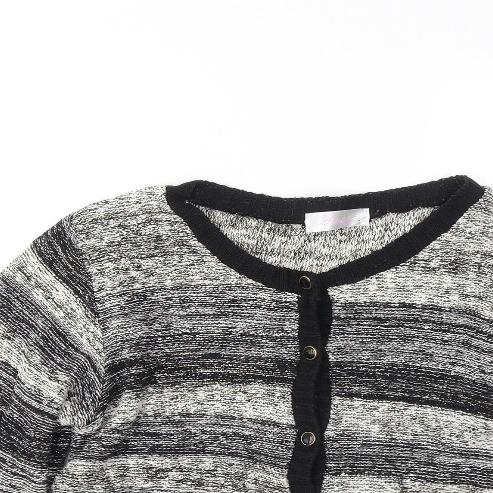 Womens UK Size L Fabrizio Black Cardigan Jumper