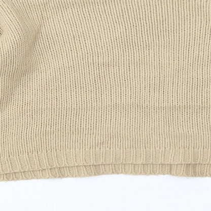 SheIn Womens Brown Round Neck Acrylic Pullover Jumper Size L