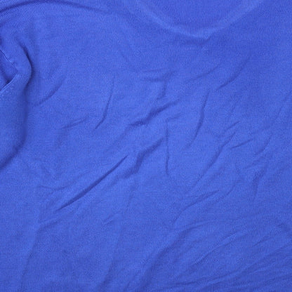 Kingston Mens Blue V-Neck Acrylic Pullover Jumper Size XL