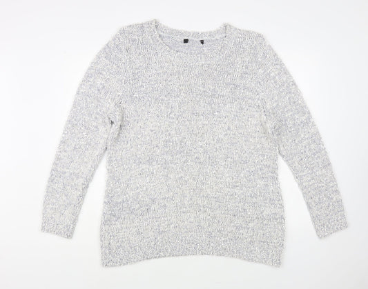 Womens UK Size XL Preworn Grey Pullover Jumper
