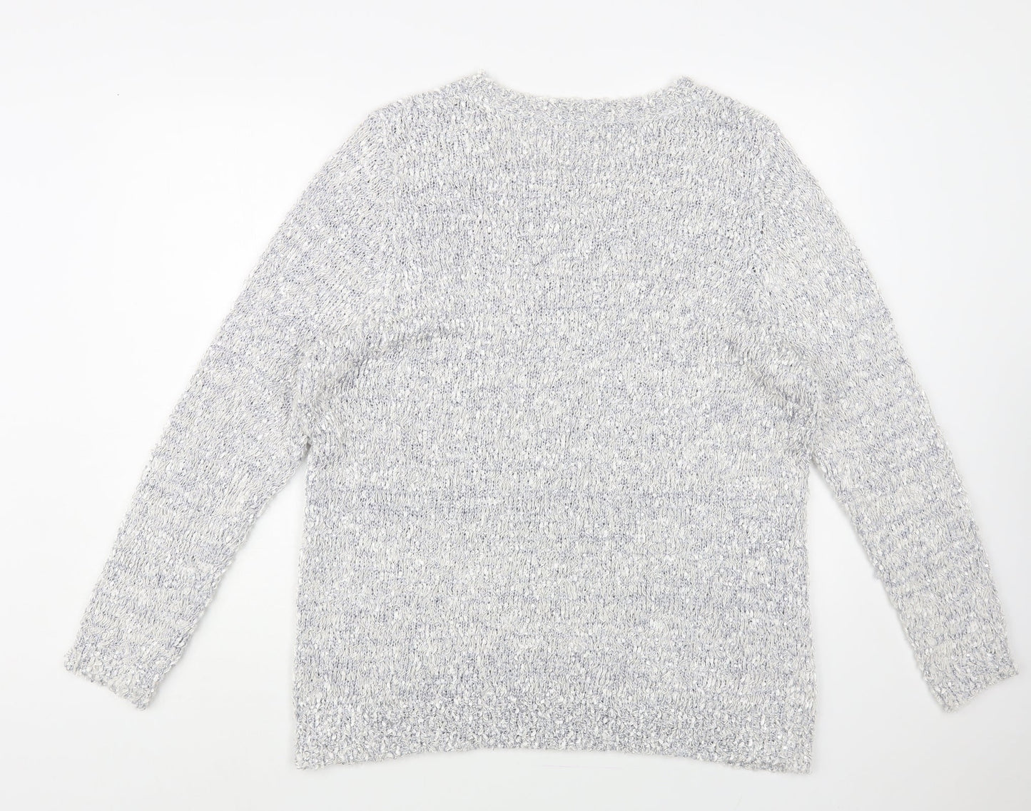 Womens UK Size XL Preworn Grey Pullover Jumper