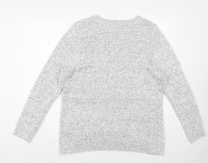 Womens UK Size XL Preworn Grey Pullover Jumper