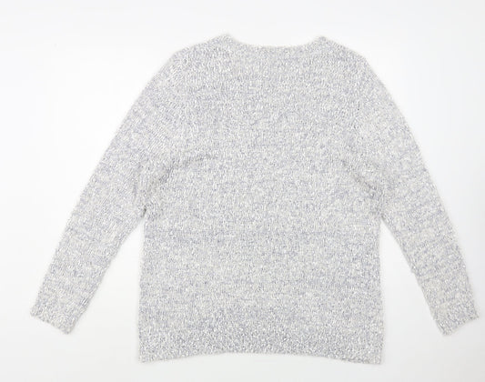 Womens UK Size XL Preworn Grey Pullover Jumper