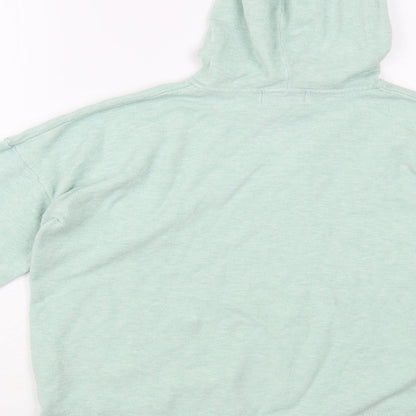 F&F Womens Green Round Neck Geometric Polyester Pullover Jumper Size M - Star Pattern