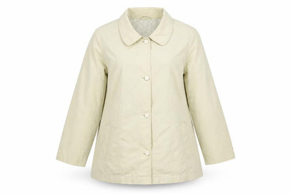 Womens UK Size L Classic Beige Pea Coat