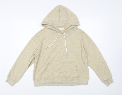 Springfield Womens Beige Polyester Pullover Hoodie Size M Pullover