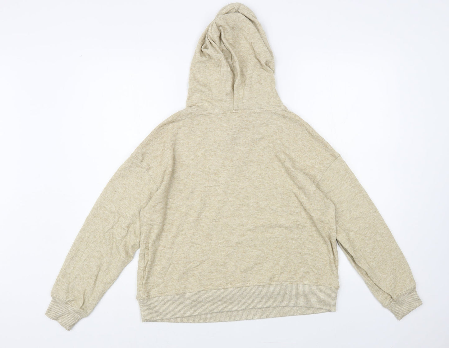 Springfield Womens Beige Polyester Pullover Hoodie Size M Pullover