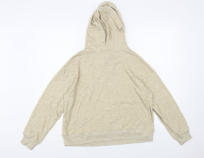 Springfield Womens Beige Polyester Pullover Hoodie Size M Pullover