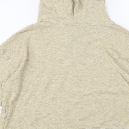 Springfield Womens Beige Polyester Pullover Hoodie Size M Pullover