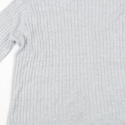 Womens UK Size 18 Mackays Silver Cardigan Jumper
