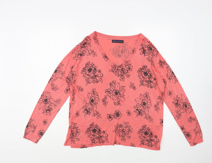 Womens UK Size M Marks and Spencer Pink Pullover Jumper