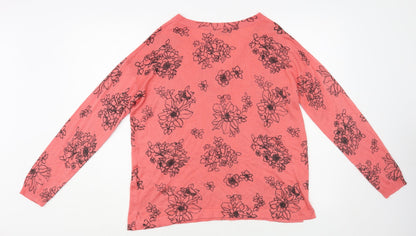 Womens UK Size M Marks and Spencer Pink Pullover Jumper
