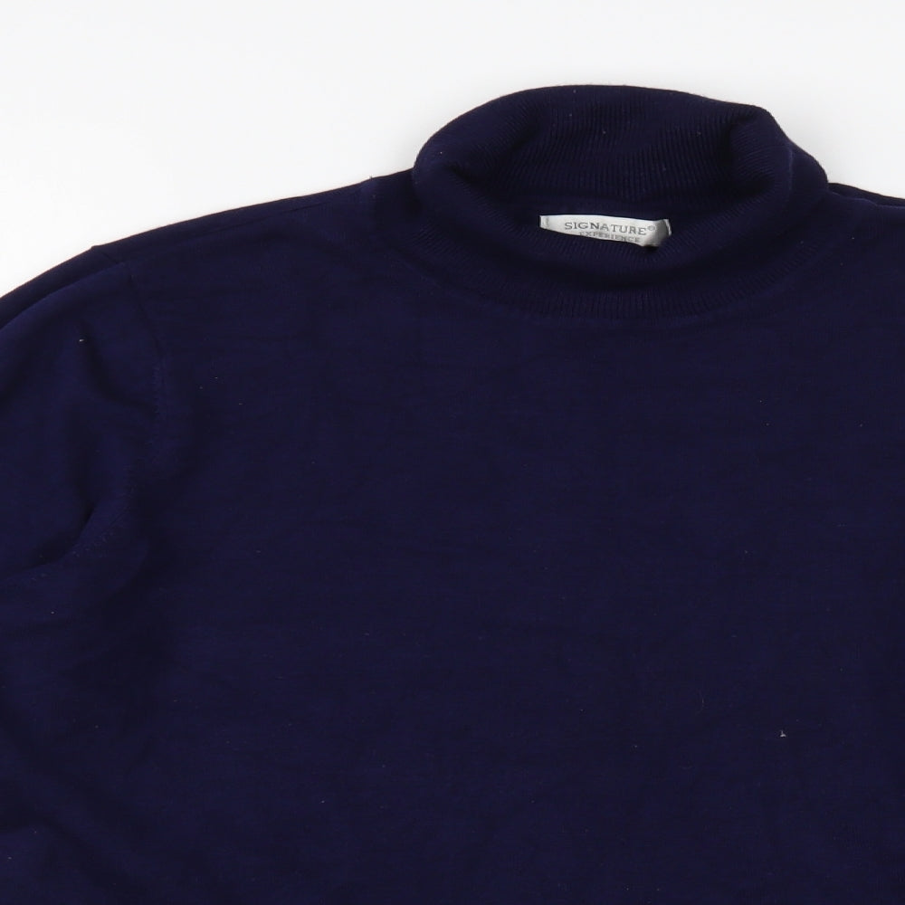 Womens UK Size XL Signature Experience Blue Pullover Jumper