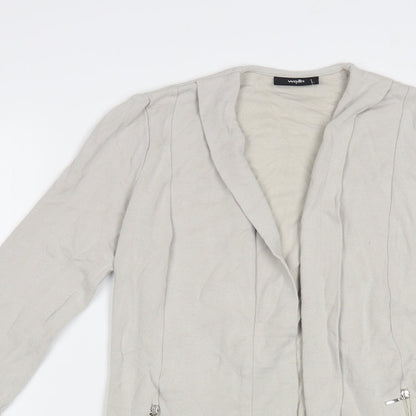 Womens UK Size S Wallis Grey Cardigan Jumper