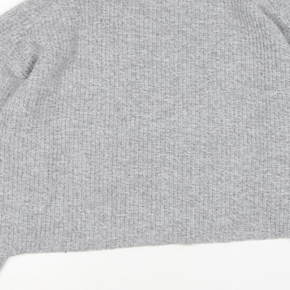 Womens UK Size 10 Topshop Grey Pullover Jumper