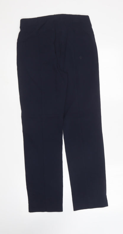 Womens UK Size 12 Gallery Regular Fit Carrot Blue Trousers