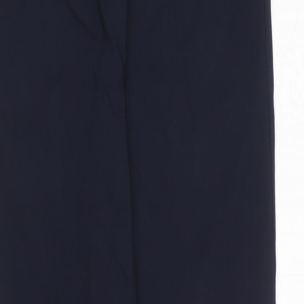 Womens UK Size 12 Gallery Regular Fit Carrot Blue Trousers