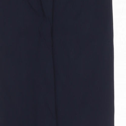 Womens UK Size 12 Gallery Regular Fit Carrot Blue Trousers