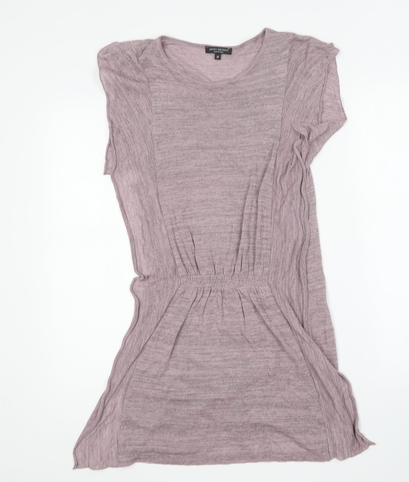 James Lakeland Womens Purple Viscose Skater Dress Size M Round Neck