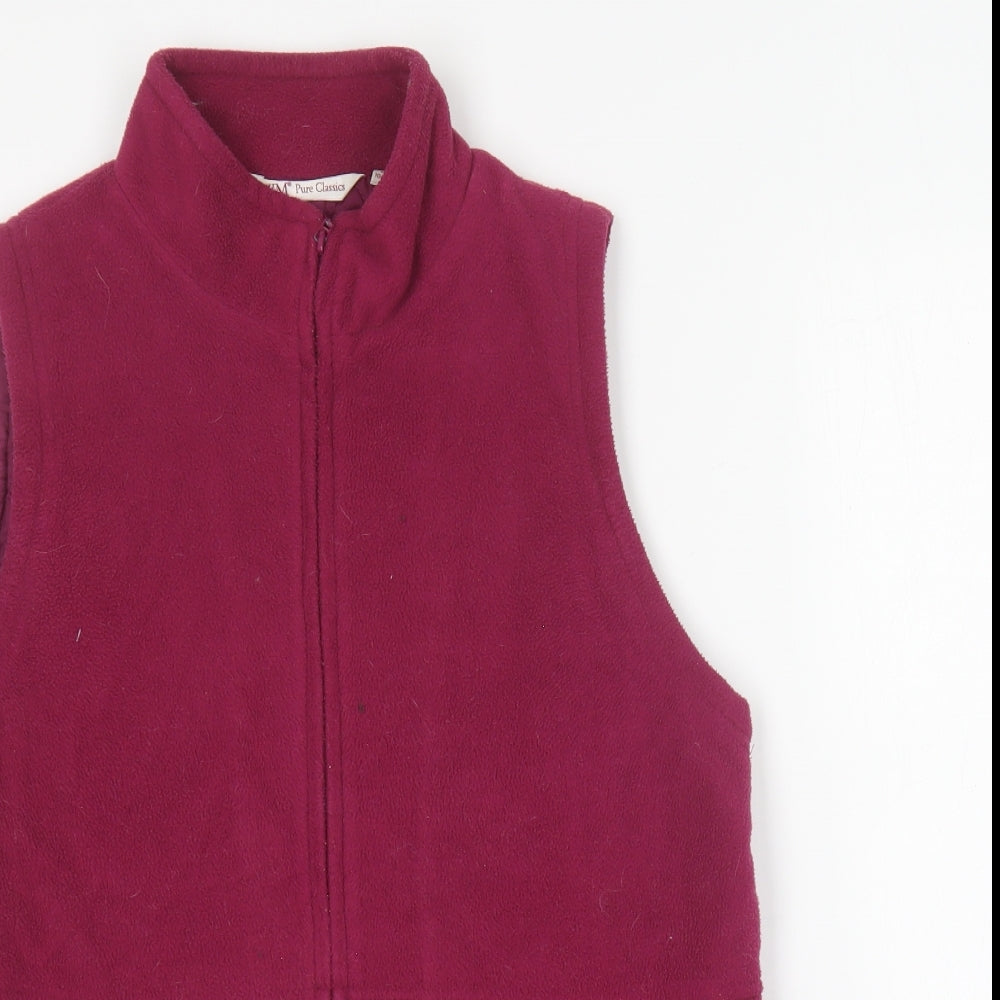 Womens UK Size 10 EWM Pink Gilet