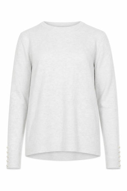 Zara Womens Grey Round Neck Cotton Pullover Jumper Size S