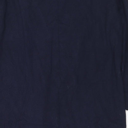 Preworn Womens Blue Viscose Jumper Dress Size L Round Neck