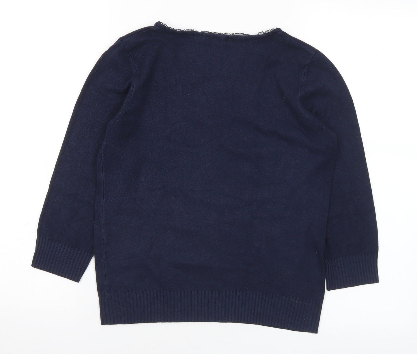 Womens UK Size 12 Marks and Spencer Blue Pullover Jumper