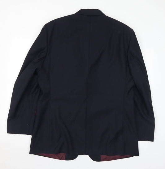 Mens UK Size 44 Lee Greenwood Regular Black Suit Jacket