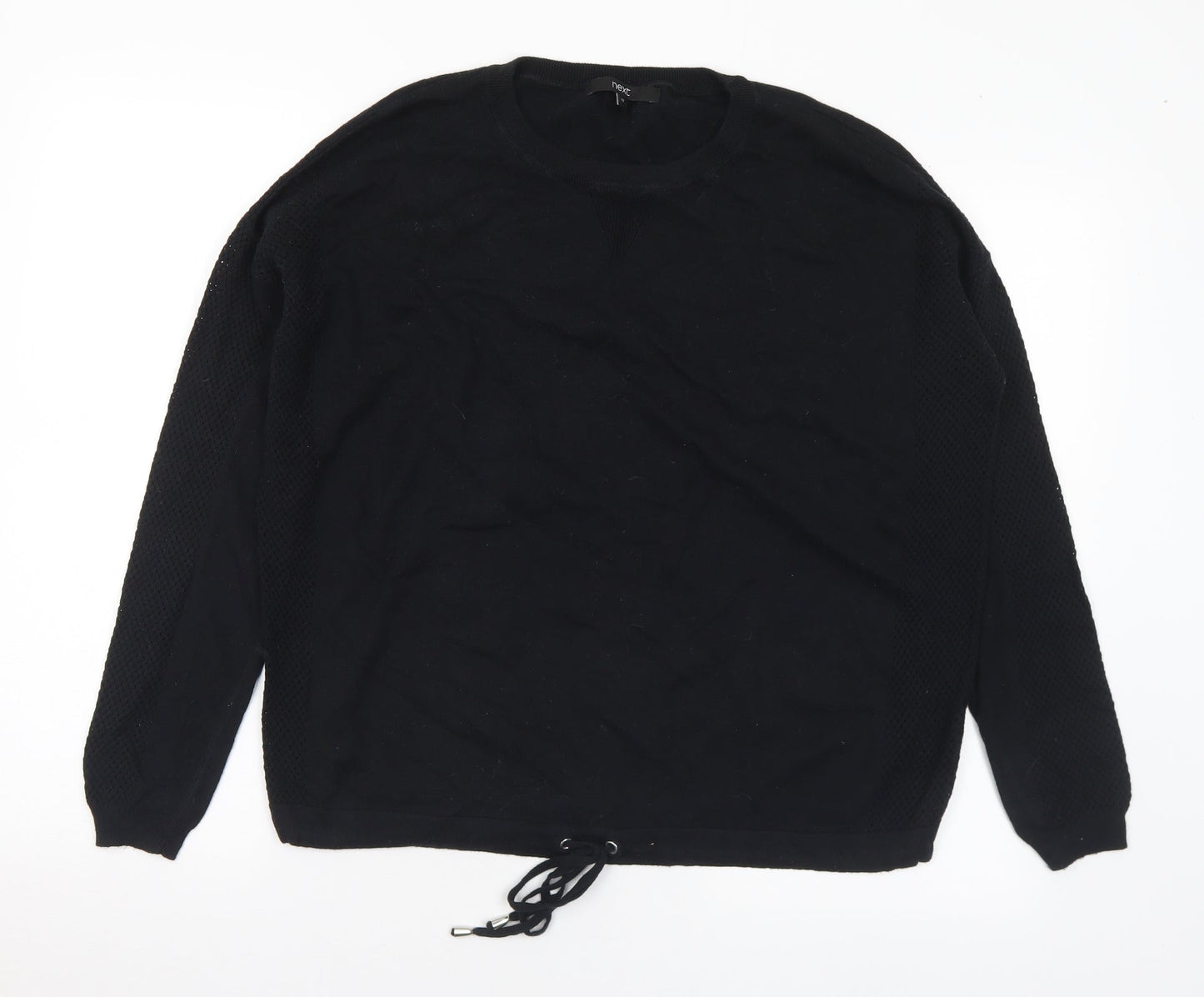 Womens UK Size 12 NEXT Black Pullover Jumper