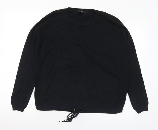 Womens UK Size 12 NEXT Black Pullover Jumper
