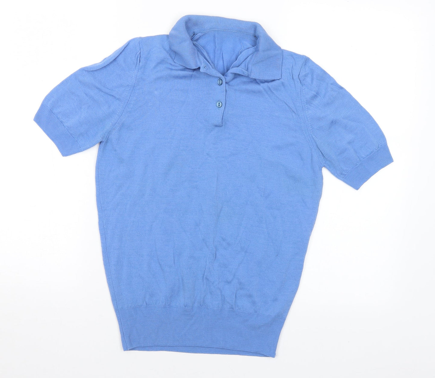 Womens UK Size S Preworn Blue Pullover Jumper