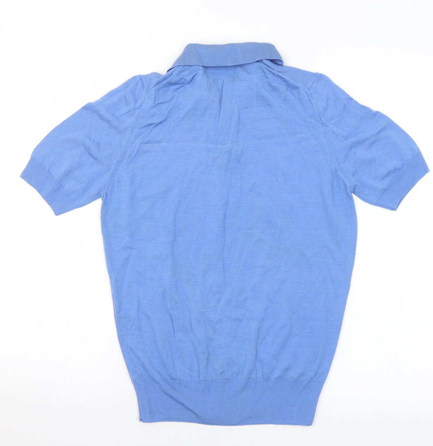 Womens UK Size S Preworn Blue Pullover Jumper