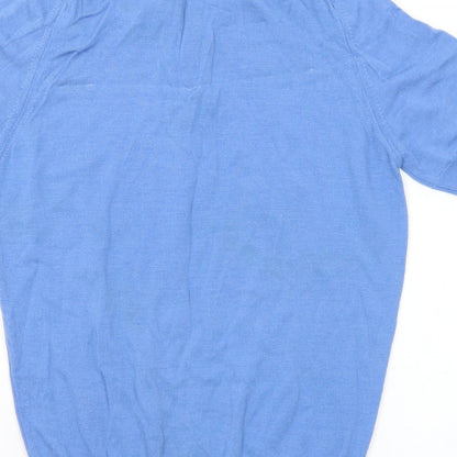 Womens UK Size S Preworn Blue Pullover Jumper