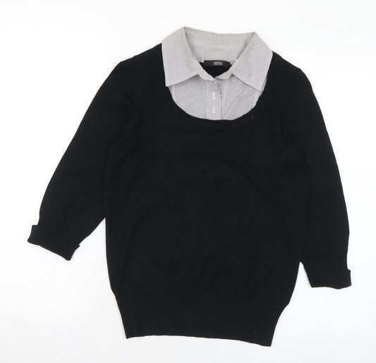 Womens UK Size 10 Marks and Spencer Black Pullover Jumper