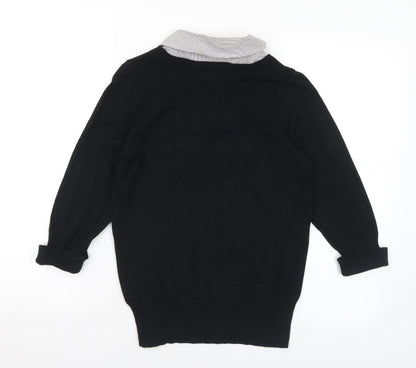 Womens UK Size 10 Marks and Spencer Black Pullover Jumper
