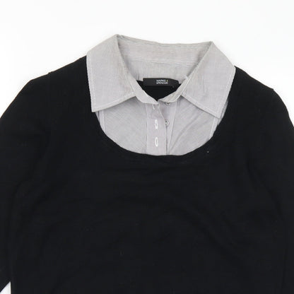 Womens UK Size 10 Marks and Spencer Black Pullover Jumper