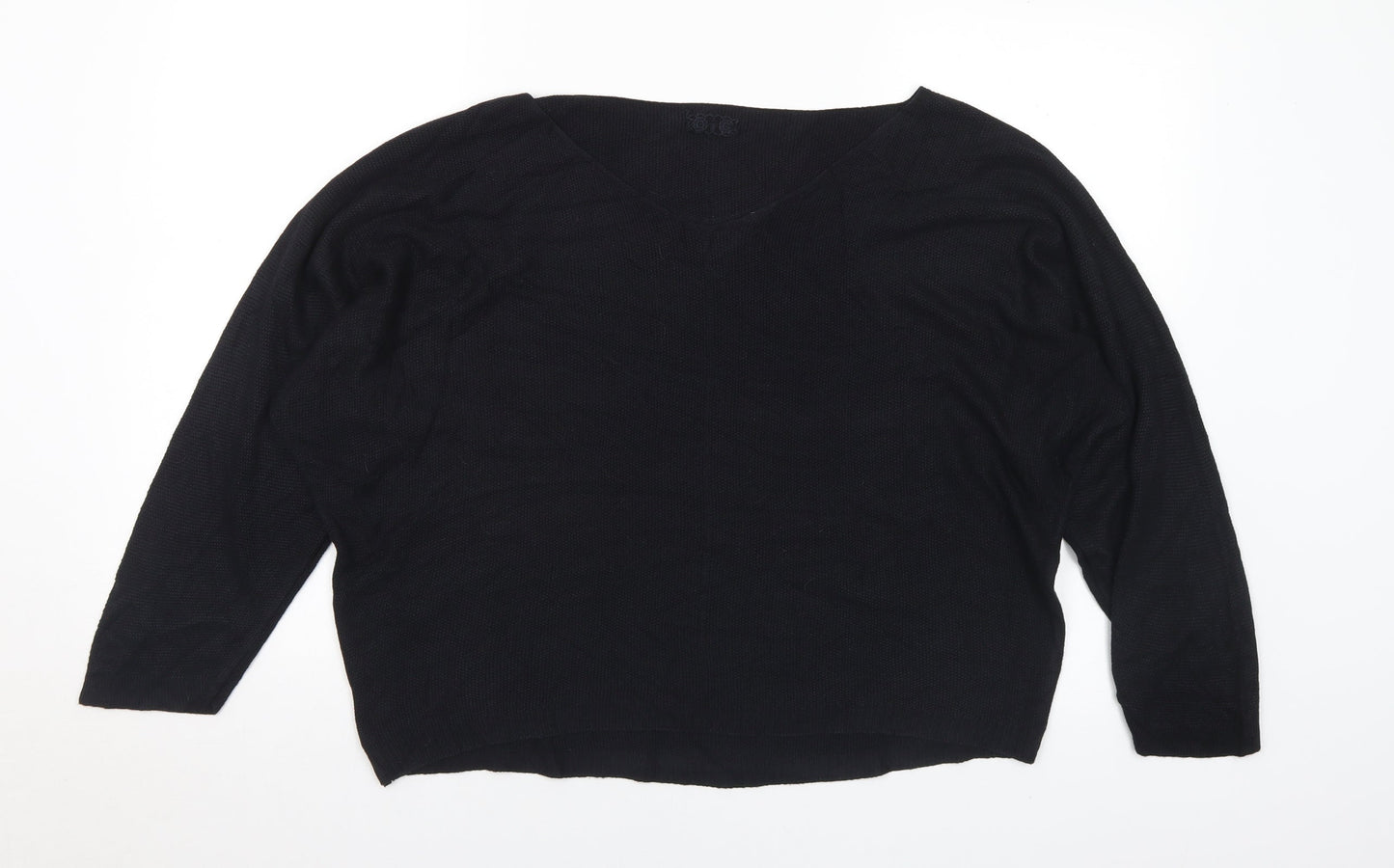 Womens UK Size M Preworn Black Pullover Jumper