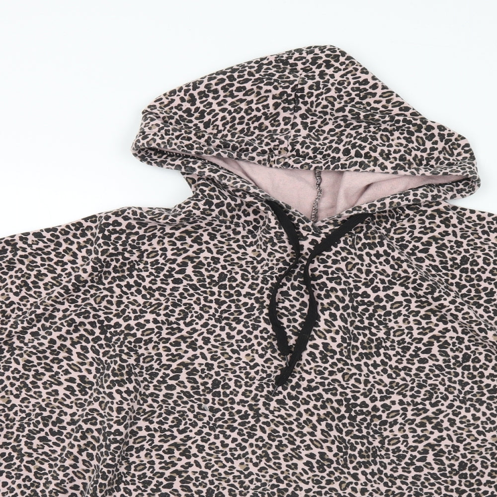 Fashion Sense Boutique Womens Multicoloured Animal Print Cotton Pullover Hoodie One Size