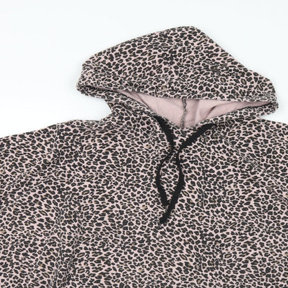 Fashion Sense Boutique Womens Multicoloured Animal Print Cotton Pullover Hoodie One Size