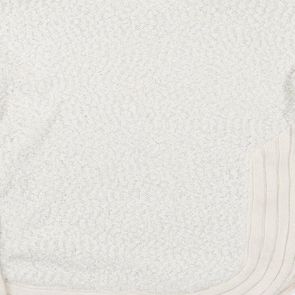 Apricot Womens White Round Neck Polyester Pullover Jumper Size 12