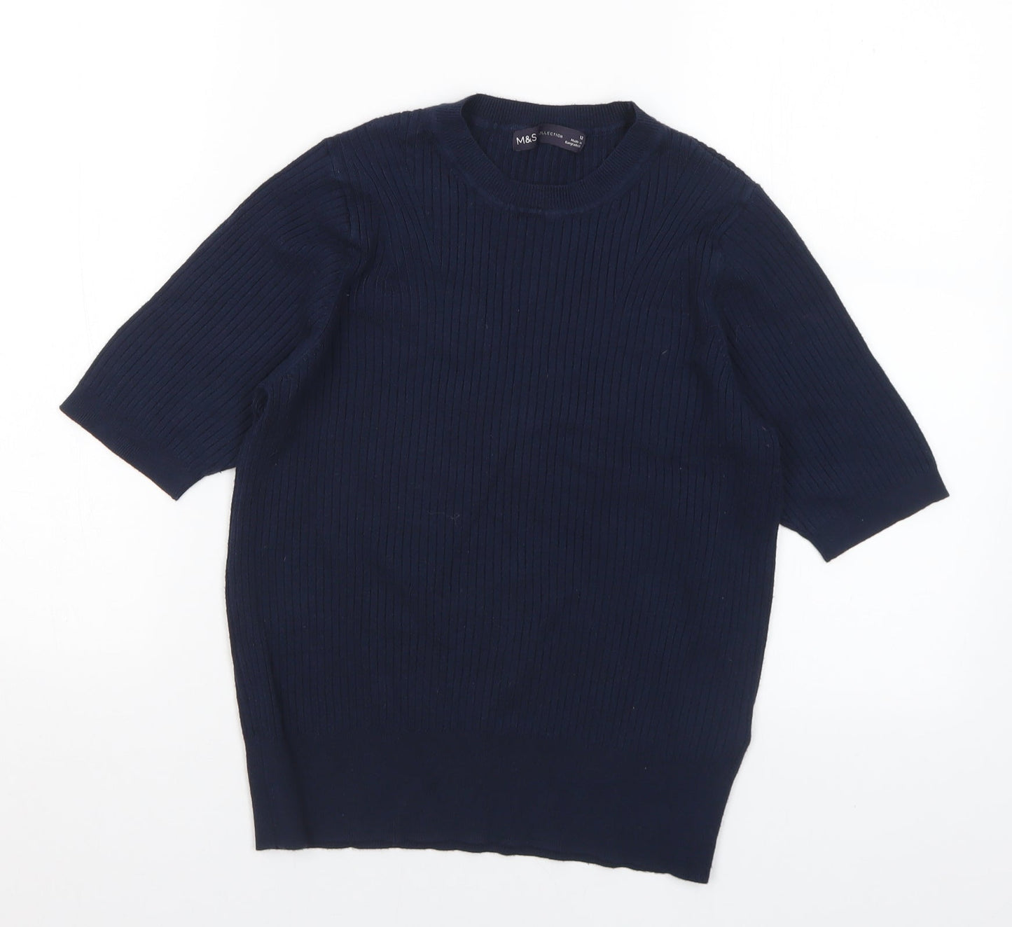Womens UK Size 12 Marks and Spencer Blue Pullover Jumper